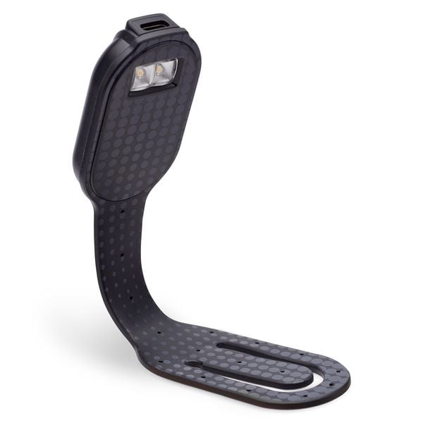Produktbild: Flexilight RC (Black Dots) - wiederaufladbares Leselicht - 2 in 1 Leselampe & Lesezeichen - LED Leselicht - Geschenk für Leser, Buchliebhaber - Deutsc