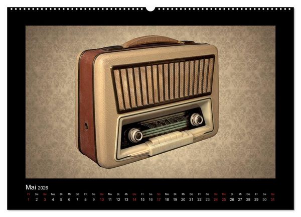 Produktbild: Dampfradios - Antike Radios mit Charme und Patina (hochwertiger Premium Wandkalender 2026 DIN A2 quer), Kunstdruck in Hochglanz