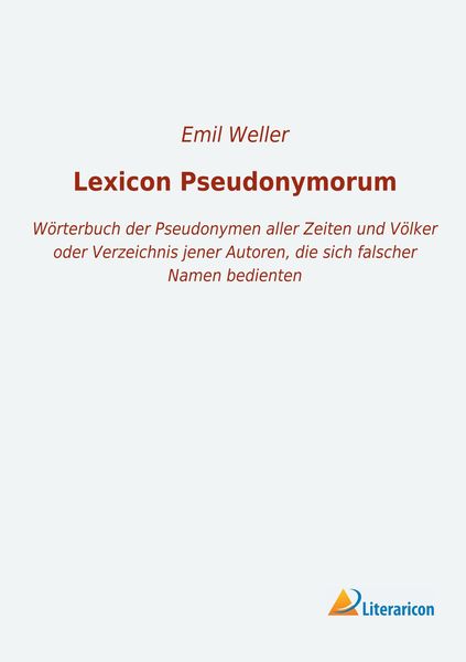 Produktbild: Lexicon Pseudonymorum