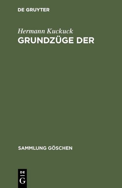 Produktbild: Grundz&uuml;ge der Pflanzenz&uuml;chtung