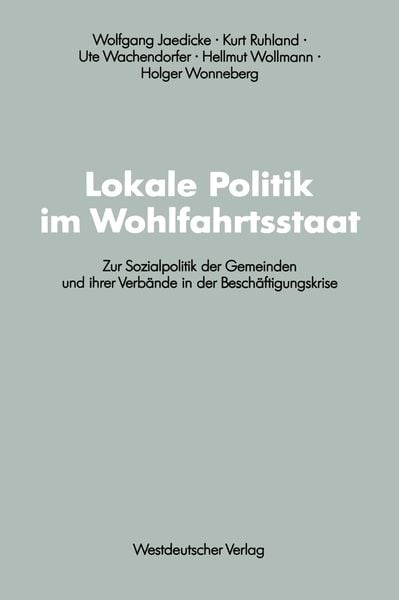 Produktbild: Lokale Politik im Wohlfahrtsstaat