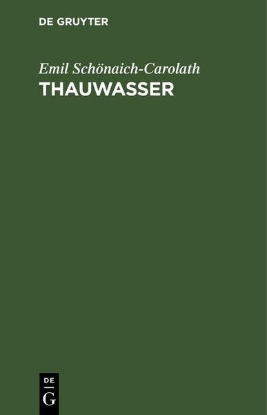 Produktbild: Thauwasser