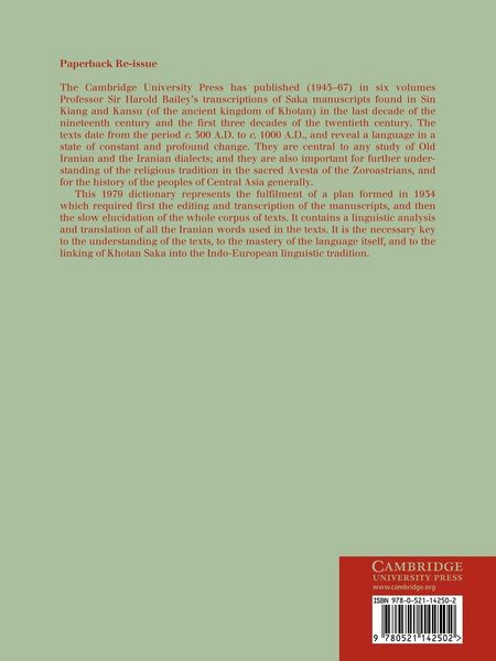 Produktbild: Dictionary of Khotan Saka