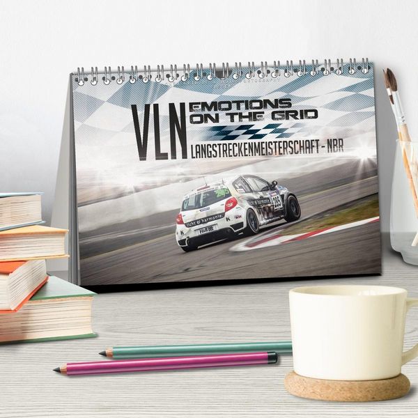 Produktbild: EMOTIONS ON THE GRID - VLN Langstreckenmeisterschaft N&uuml;rburgring (Tischkalender 2027 DIN A5 quer), CALVENDO Monatskalender