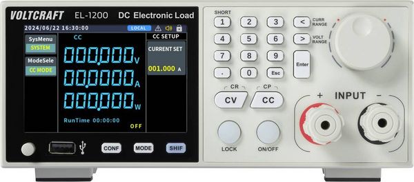 Produktbild: VOLTCRAFT EL-1200 Elektronische Last 150 V/DC 20A 200W