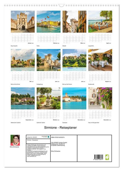 Produktbild: Sirmione - Reiseplaner (Wandkalender 2026 DIN A2 hoch), CALVENDO Monatskalender
