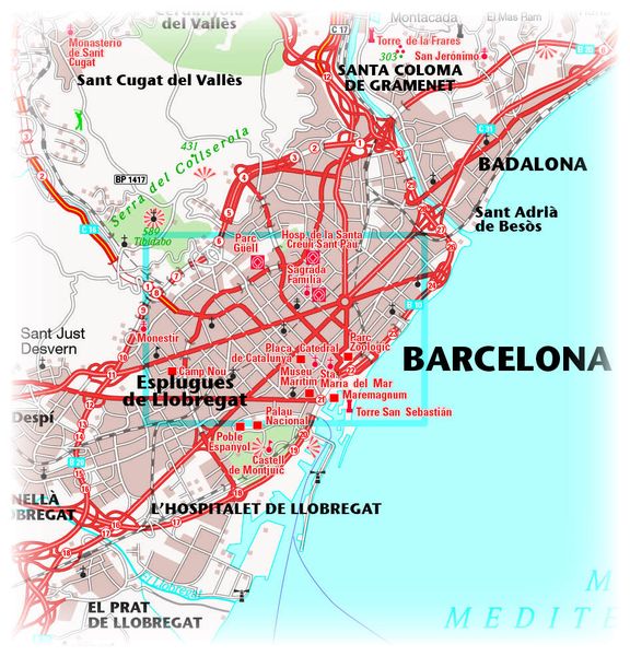 Produktbild: Publicpress Stadtplan Barcelona 1:11.000