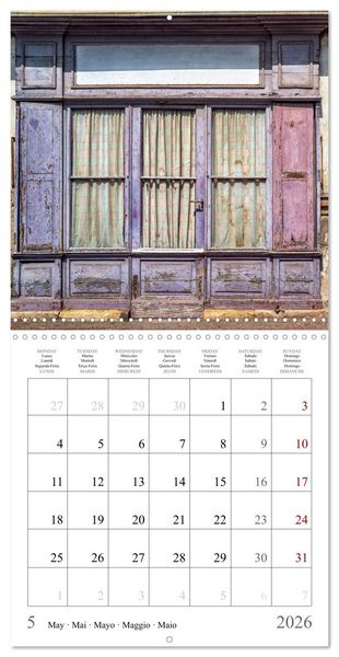 Produktbild: L'&acirc;me des boutiques oubli&eacute;es (Calendrier mural carr&eacute; 2026 30x30 cm) Calendrier double avec une page pour vos prises de notes