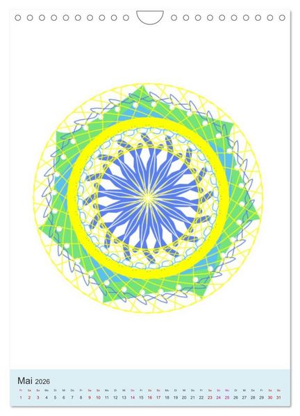 Produktbild: Transluzent-Mandalas (Wandkalender 2026 DIN A4 hoch), CALVENDO Monatskalender
