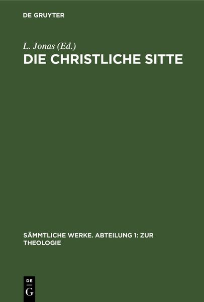 Produktbild: Die christliche Sitte