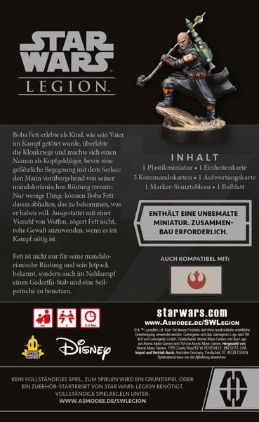 Produktbild: Star Wars Legion - Boba Fett (Daimyo) DE