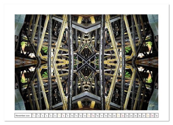 Produktbild: Faszination Spiegelung - Industrie und Technik (Wandkalender 2026 DIN A3 quer), CALVENDO Monatskalender