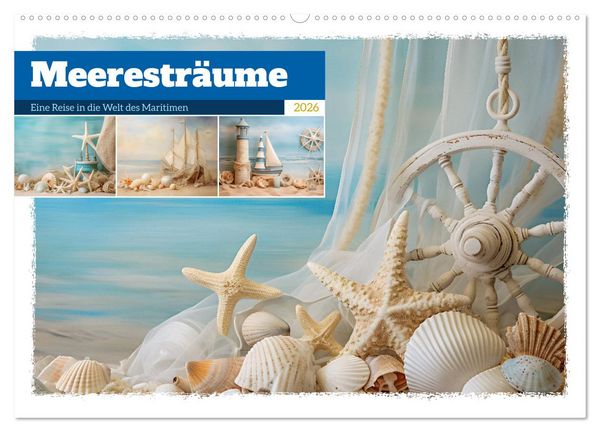 Produktbild: Meerestr&auml;ume (Wandkalender 2026 DIN A2 quer), CALVENDO Monatskalender