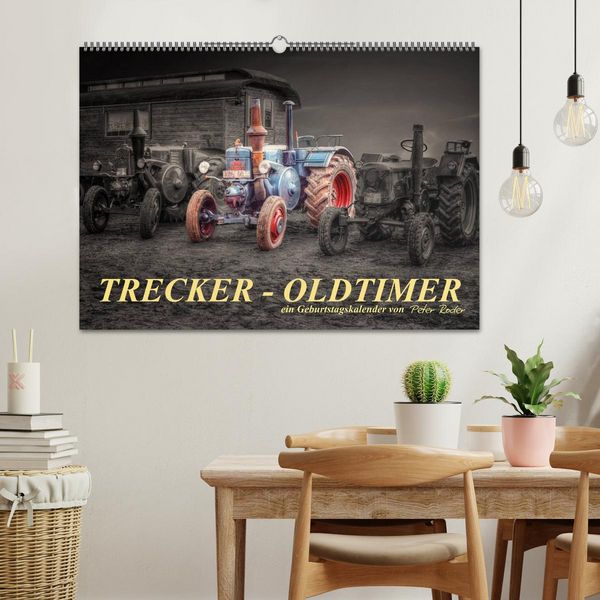 Produktbild: Trecker - Oldtimer / Geburtstagskalender (Wandkalender 2026 DIN A2 quer), CALVENDO Monatskalender