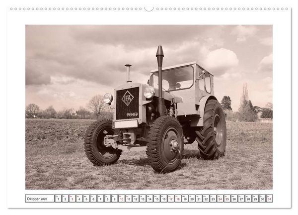 Produktbild: Von Lanz Bulldog bis Hanomag Traktor - Klassiker 1926 - 1975 (Wandkalender 2026 DIN A2 quer), CALVENDO Monatskalender