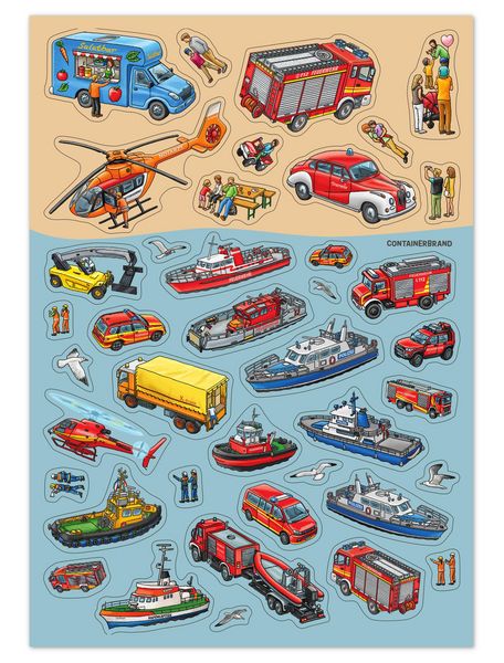 Produktbild: Mein Stickeralbum - Polizei, Feuerwehr & Co.