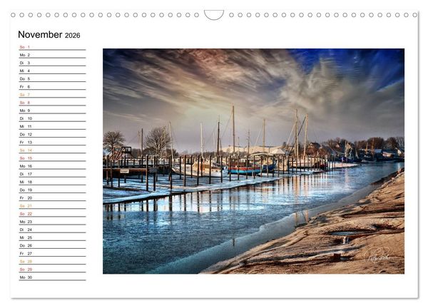 Produktbild: Friesland - am Vareler Hafen (Wandkalender 2026 DIN A3 quer), CALVENDO Monatskalender