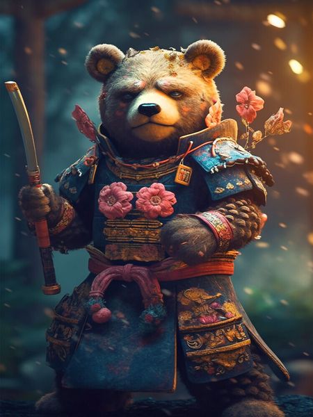 Produktbild: CALVENDO Puzzle jSamurai-B&auml;r | 1000 Teile Lege-Gr&ouml;&szlig;e 64x48cm Foto-Puzzle f&uuml;r gl&uuml;ckliche Stunden
