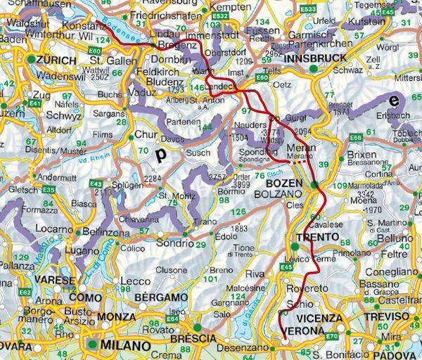 Produktbild: Alpen&uuml;berquerung Fernwanderweg E5, Rother Wanderf&uuml;hrer