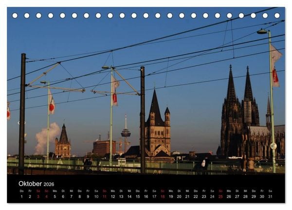 Produktbild: K&ouml;lner Spitzen (Tischkalender 2026 DIN A5 quer), CALVENDO Monatskalender