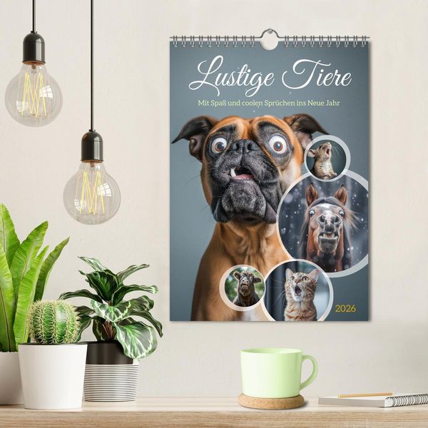Produktbild: Lustige Tiere (Wandkalender 2026 DIN A4 hoch), CALVENDO Monatskalender