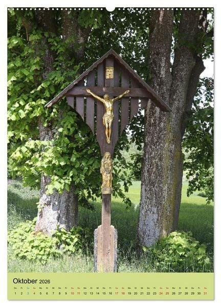 Produktbild: Wegkreuze - christliche Symbole am Wegesrand (Wandkalender 2026 DIN A2 hoch), CALVENDO Monatskalender
