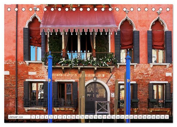 Produktbild: Venedig - pittoreske Sch&ouml;nheit (Tischkalender 2026 DIN A5 quer), CALVENDO Monatskalender