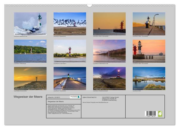 Produktbild: Wegweiser der Meere (Wandkalender 2026 DIN A2 quer), CALVENDO Monatskalender