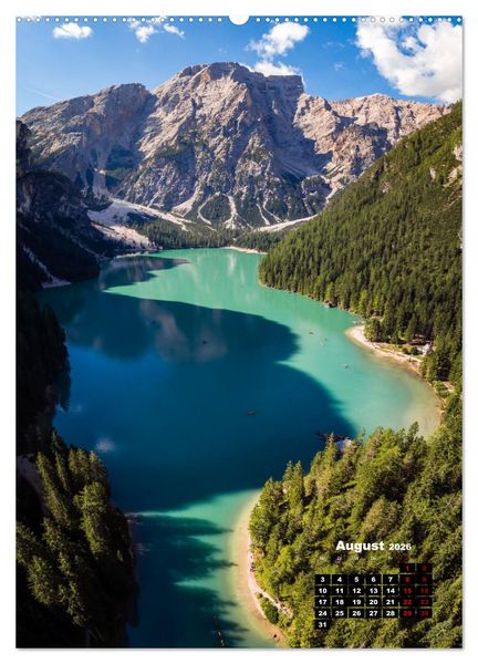 Produktbild: Dolomiten - Reise um die bleichen Berge zu entdecken (hochwertiger Premium Wandkalender 2026 DIN A2 hoch), Kunstdruck in Hochglanz