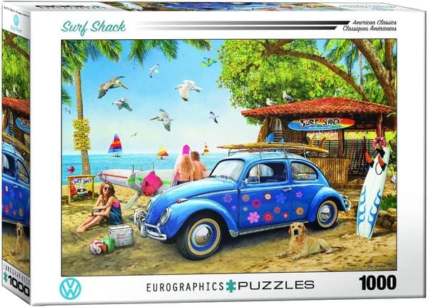 Eurographics 6000-5683 - VW Beetle Surf Shack, Puzzle, 1.000 Teile