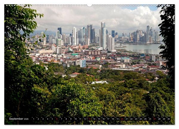 Produktbild: Panama Stadt (hochwertiger Premium Wandkalender 2026 DIN A2 quer), Kunstdruck in Hochglanz