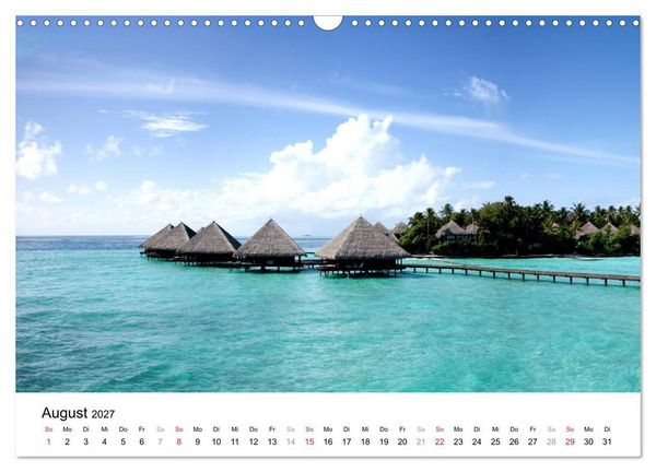 Produktbild: Malediven &ndash; Das Paradies im Indischen Ozean III (Wandkalender 2027 DIN A3 quer), CALVENDO Monatskalender