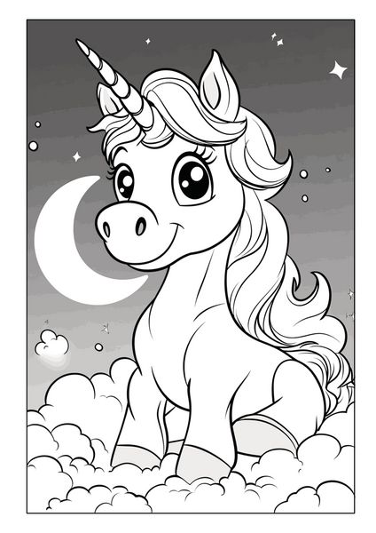 Produktbild: Einhorn Malbuch