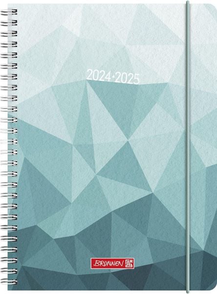 Schülerkalender 2024/2025 'Ice Vector ', 2 Seiten = 1 Woche, A5, 208 Seiten