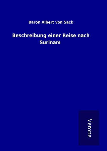 Produktbild: Beschreibung einer Reise nach Surinam