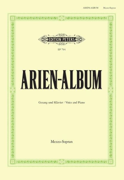 Aria Album for Mezzo-Soprano