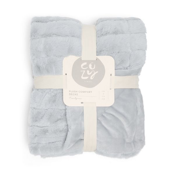 Produktbild: Decke Plush Comfort Frostgrau