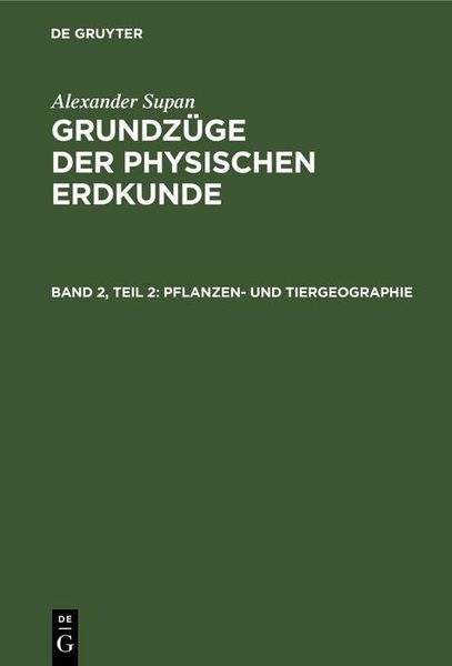 Produktbild: Pflanzen- und Tiergeographie
