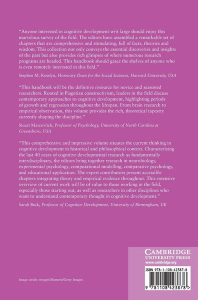 Produktbild: The Cambridge Handbook of Cognitive Development