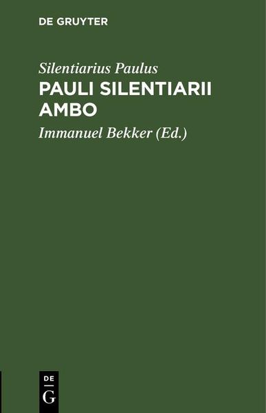 Produktbild: Pauli Silentiarii Ambo