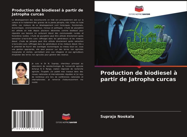 Produktbild: Production de biodiesel &agrave; partir de Jatropha curcas