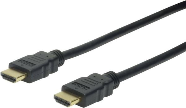 Digitus HDMI Anschlusskabel HDMI-A Stecker, HDMI-A Stecker 5.00 m Schwarz AK-330107-050-S Audio Return Channel, vergolde