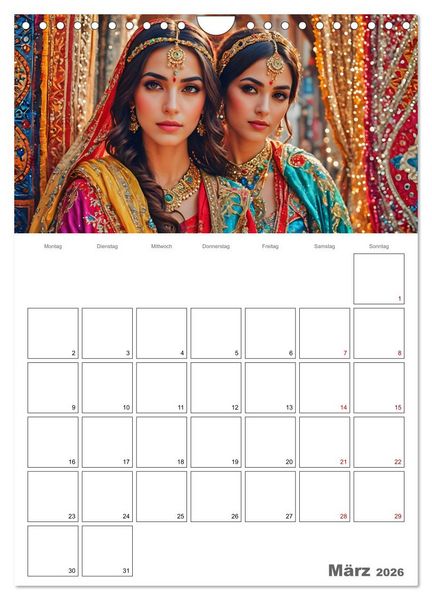 Produktbild: Frauen des Sultans (Wandkalender 2026 DIN A4 hoch), CALVENDO Monatskalender