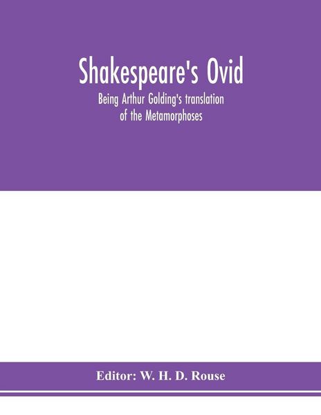 Produktbild: Shakespeare's Ovid