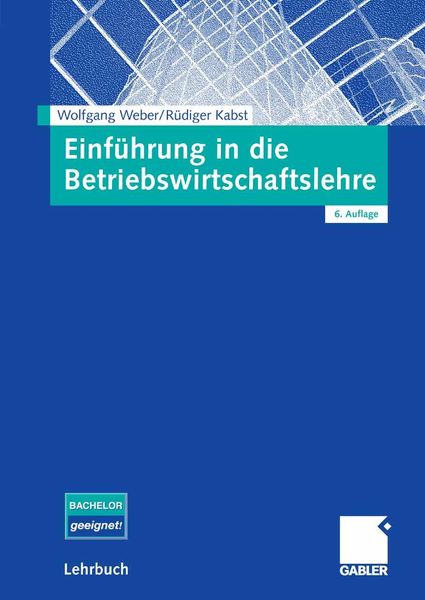 Produktbild: Einf&uuml;hrung in die Betriebswirtschaftslehre