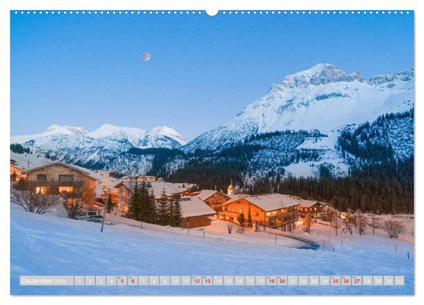 Produktbild: Lech am Arlberg - Winterzauber f&uuml;r das ganze Jahr (hochwertiger Premium Wandkalender 2026 DIN A2 quer), Kunstdruck in Hochglanz