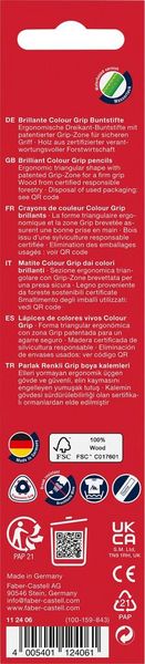 Produktbild: Faber-Castell Buntstifte Colour Grip, 6er Set