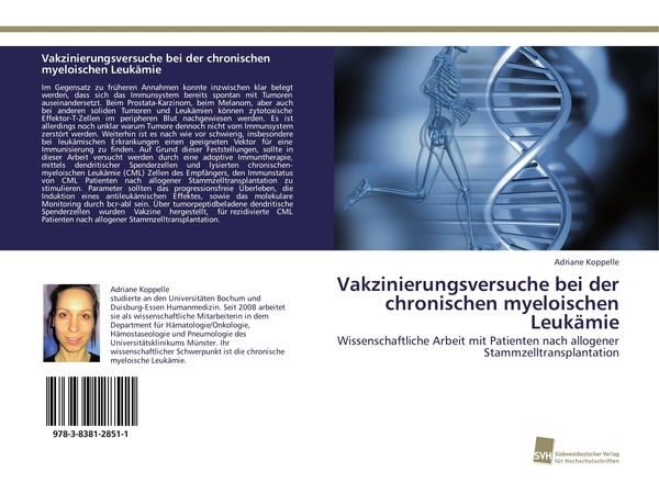 Produktbild: Vakzinierungsversuche bei der chronischen myeloischen Leuk&auml;mie