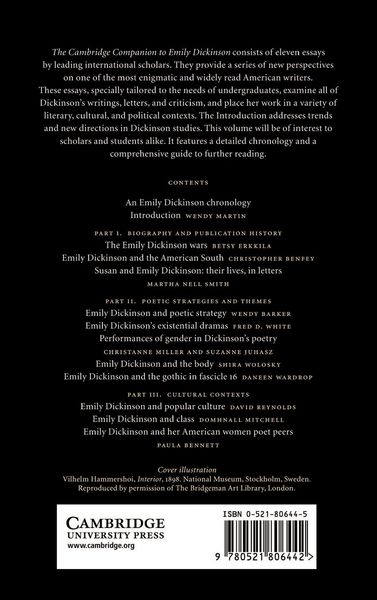 Produktbild: The Cambridge Companion to Emily Dickinson