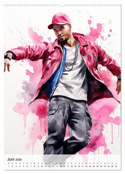 Produktbild: Hip Hop Boys. Dynamik und Energie (Wandkalender 2026 DIN A2 hoch), CALVENDO Monatskalender